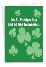 Drunk and Naked: Funny St. Patrick's Day Greeting Card