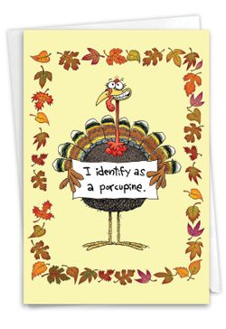 Turkey Identification: Funny Thanksgiving Greeting Card