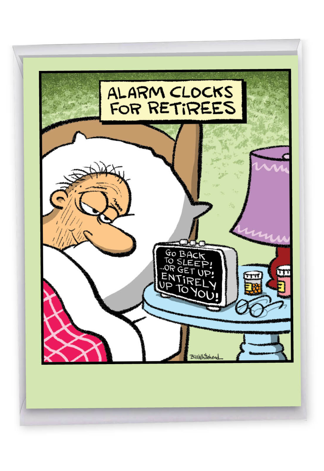 Retiree Alarm Clock Jumbo Card