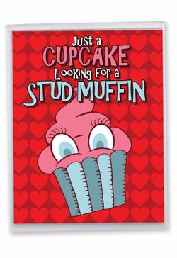 Stud Muffin: Humor Valentine's Day Jumbo Greeting Card