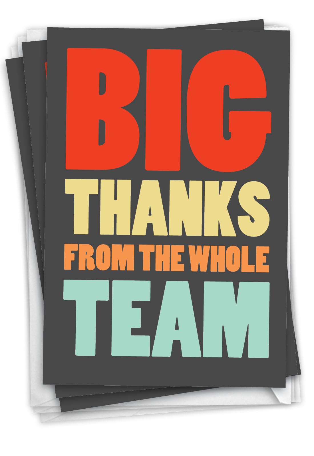 Stylish Big Thanks From Team Card