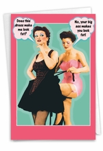 This Dress: Humor Birthday Greeting Card for Women