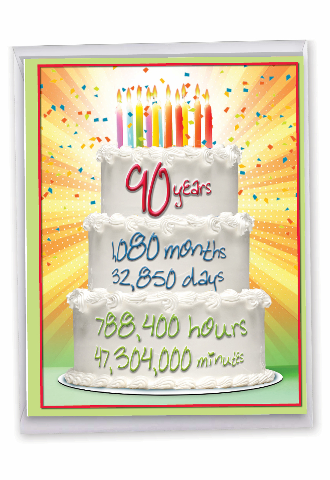 Time Count Milestones - 90 Jumbo Card
