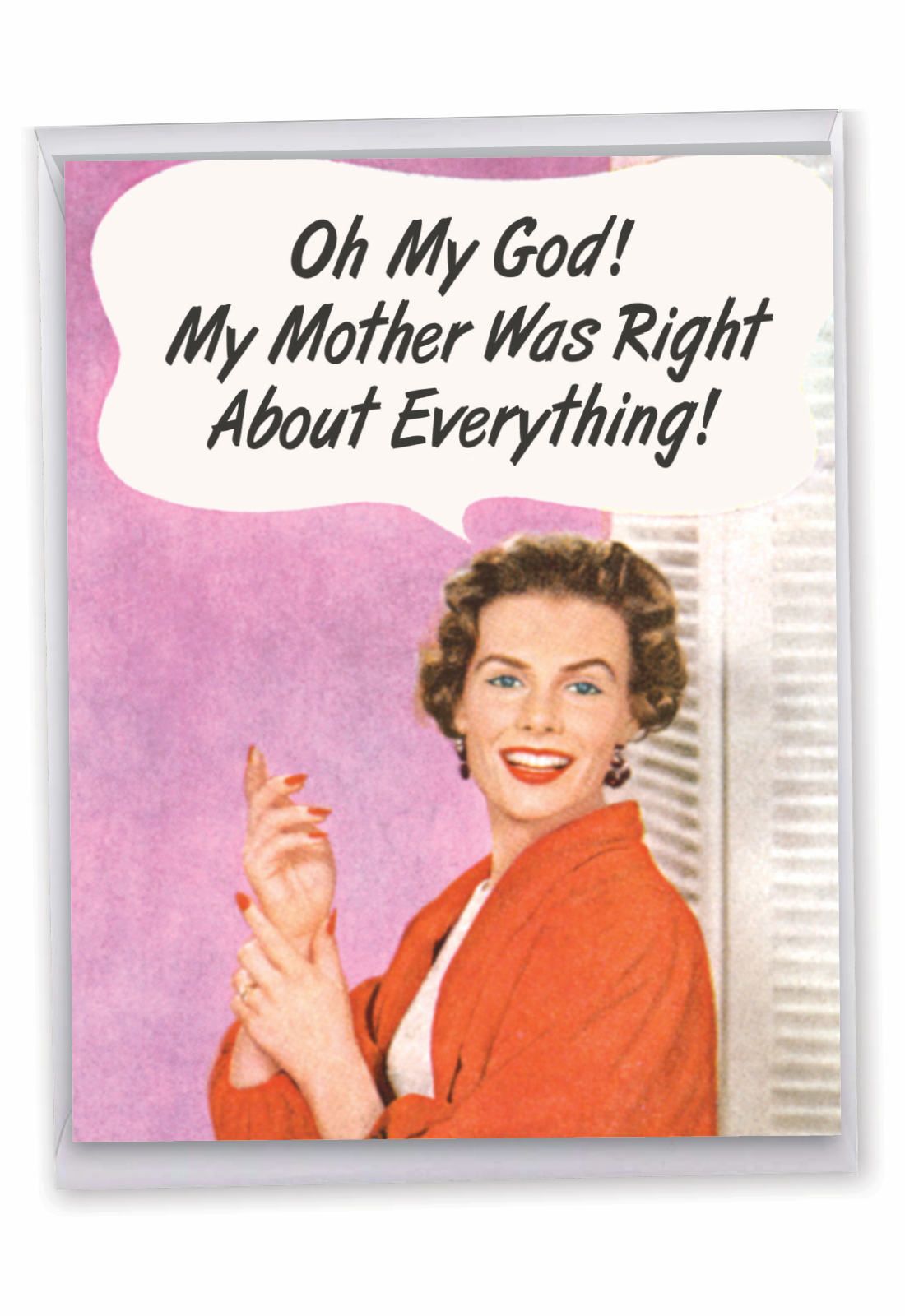 Vintage Mother Was Right Card