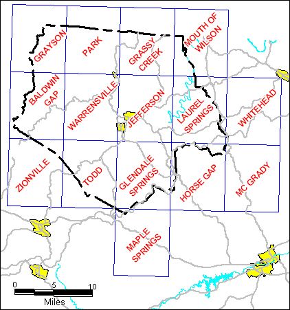 Ashe County maps