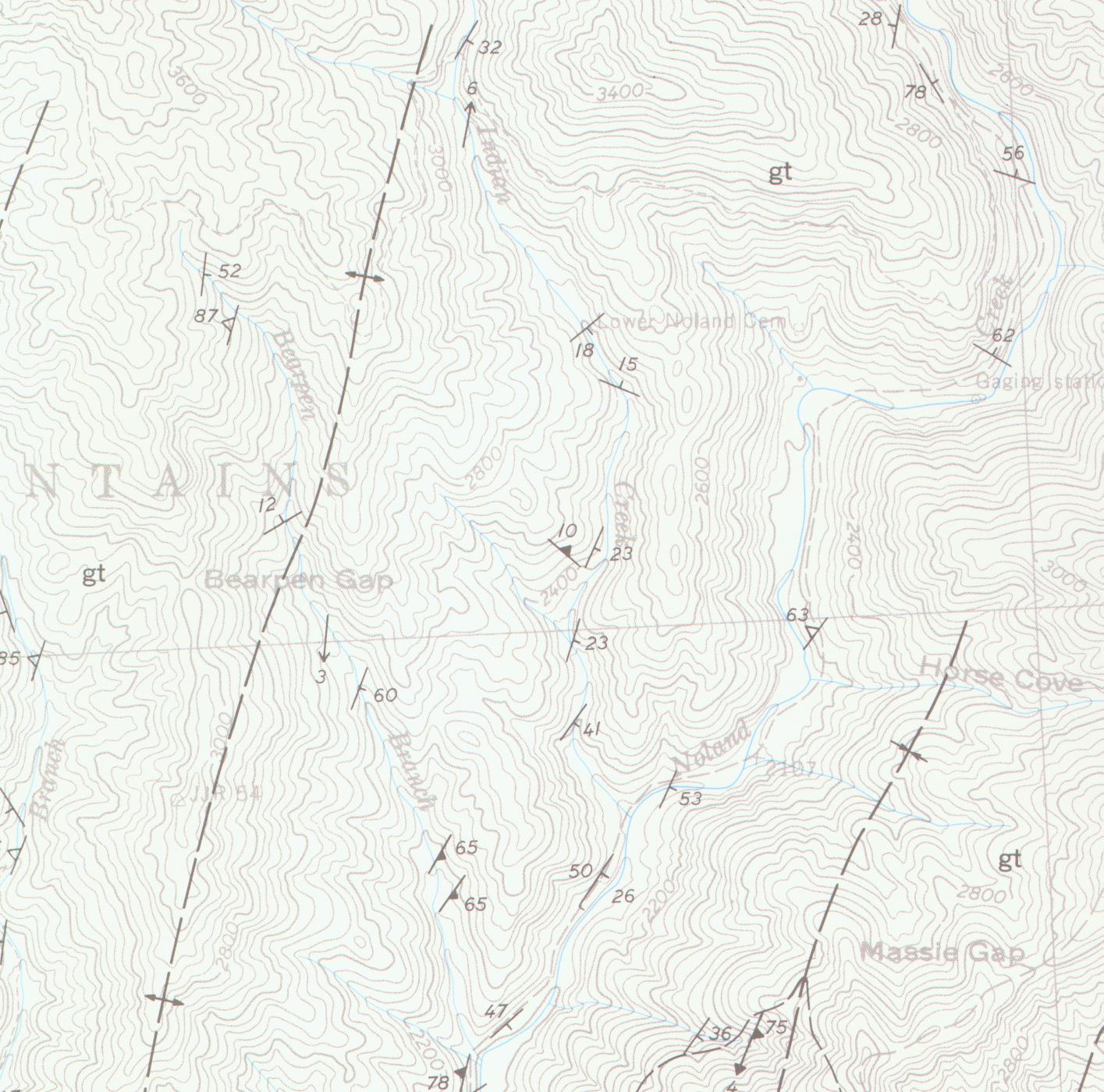 NCGS Geologic Map and Mineral Resources Summary of the NOLAND CREEK