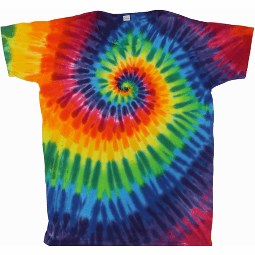 12 Color Spiral T Shirt Dress