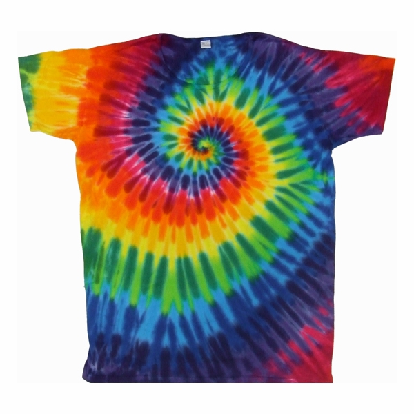 12 Color Spiral T Shirt Dress