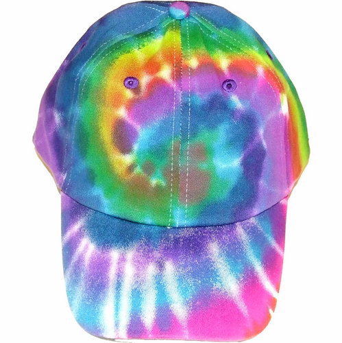 Aqua Tie Dye Baseball Cap