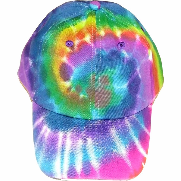 Aqua Tie Dye Baseball Cap