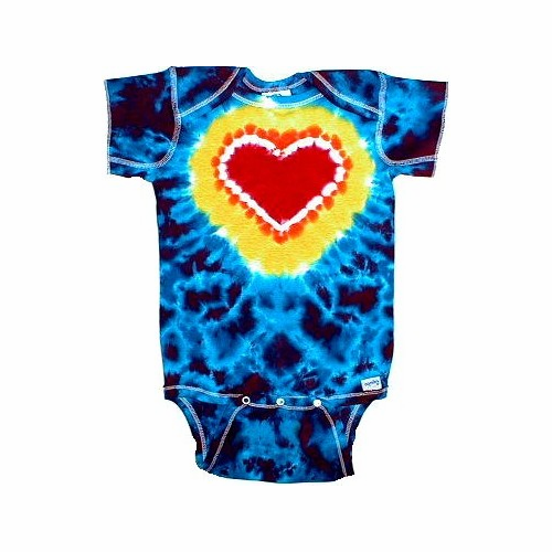 Big Heart Infant Tie Dye Creeper