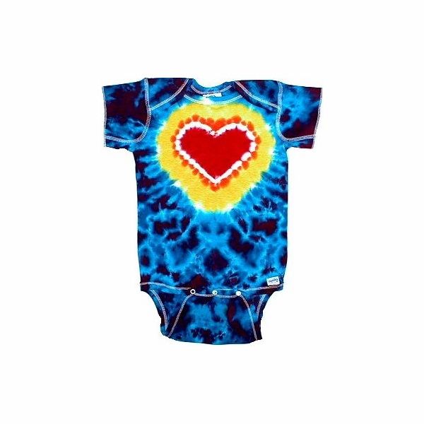 Big Heart Infant Tie Dye Creeper