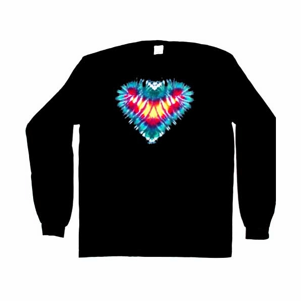 Big Heart Rainbow on Black - Long Sleeve