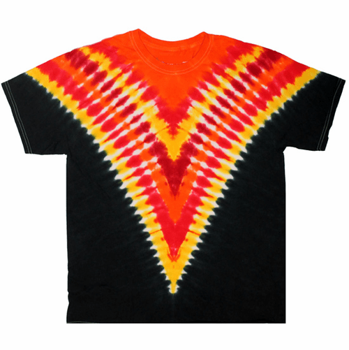 Black and Orange V Shirt