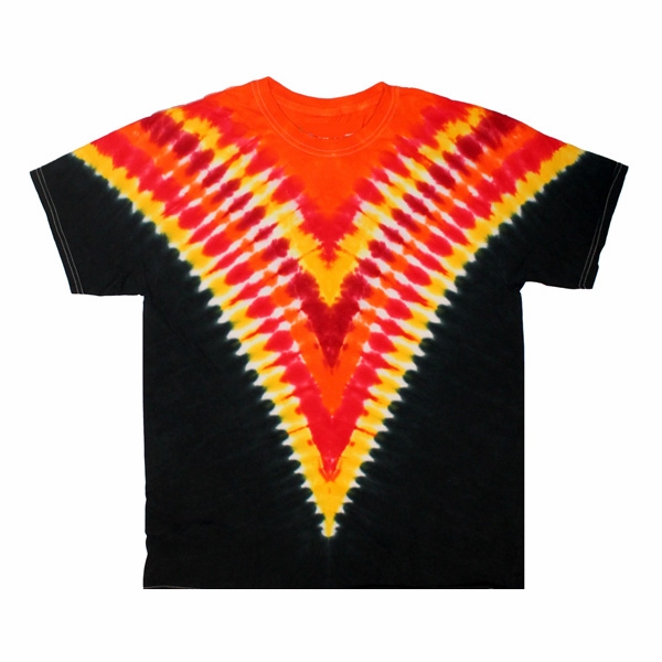 Black and Orange V Shirt