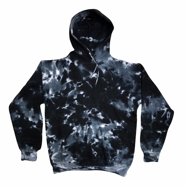 Black White Tie Dye Hoodie