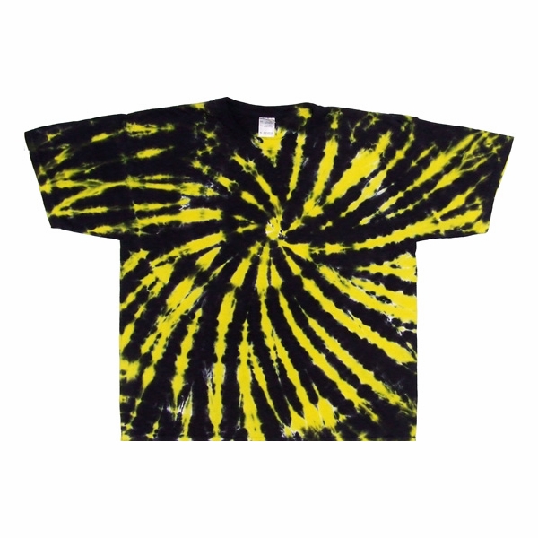 Black Yellow Spiral Shirt