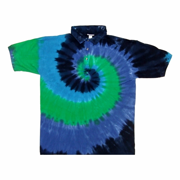 Blue and Green Polo Shirt