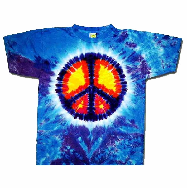 Blue Peace Sign Shirt