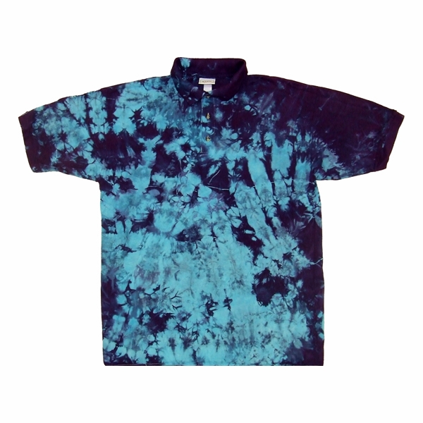 Blue Purple Crinkle Collared Shirt