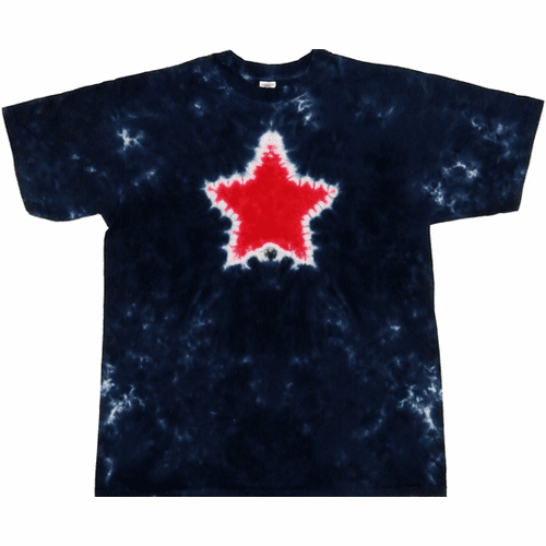 Blue Red Star T Shirt