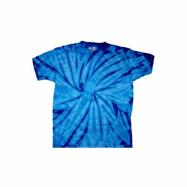Blue Spiral Budget Tie Dye T Shirt