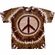 Brown Peace Sign