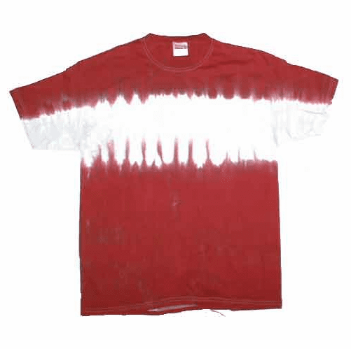 Burgundy & Gray Striped Tee