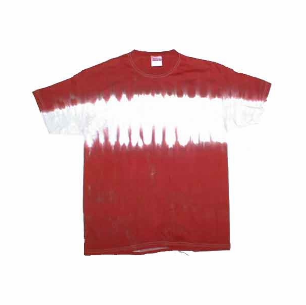 Burgundy & Gray Striped Tee