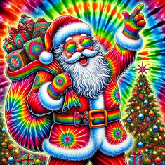 Christmas Tie Dye Shirts