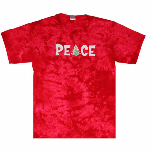 Christmas Tree Peace T Shirt