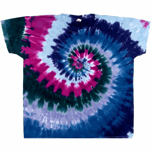 Cranberry Spiral Ladies Cut Tie Dye Shirt