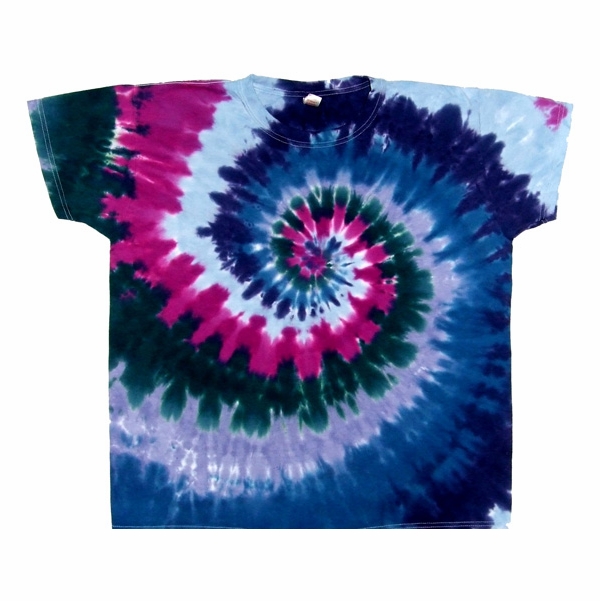Cranberry Spiral Ladies Cut Tie Dye Shirt