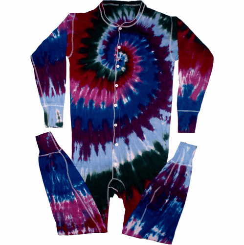 Cranberry Spiral Union Suit