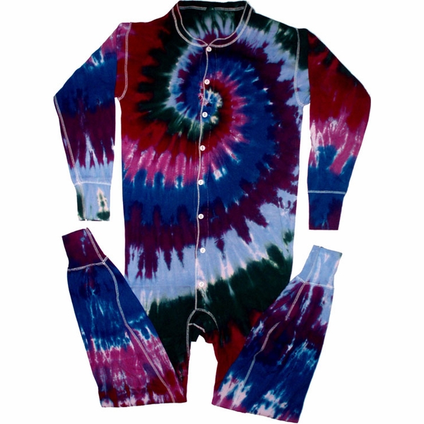 Cranberry Spiral Union Suit