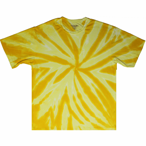 Gold Spiral Dri Fit Tie Dye Shirt