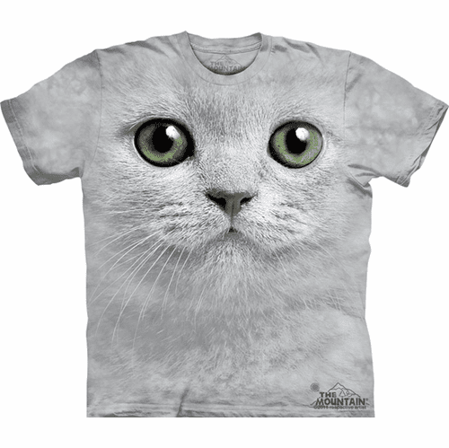 Green Eyes Tie Dye Cat Shirt