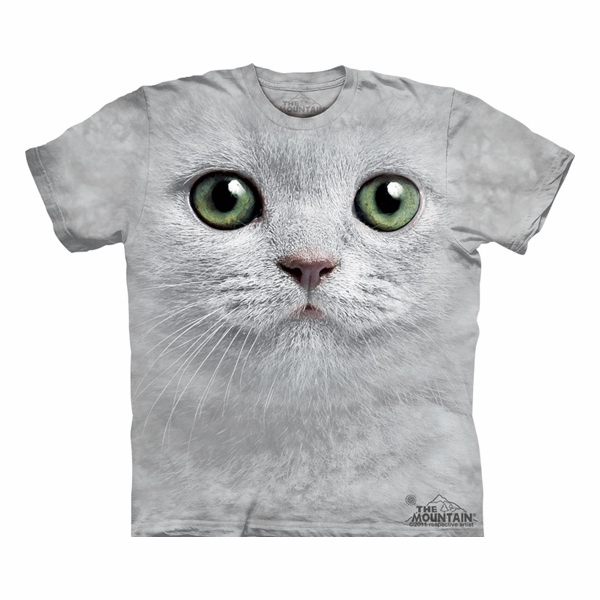 Green Eyes Tie Dye Cat Shirt