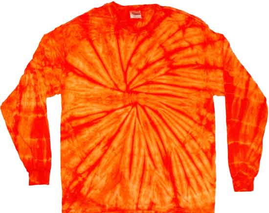 Orange Tie Dye Shirt | Tie Dyed Shop