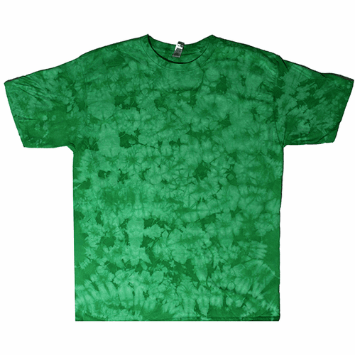 Kelly Green Crinkle Tie Dye Shirt