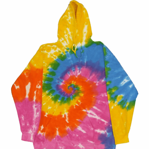 Light Rainbow Tie Dye Hoodies