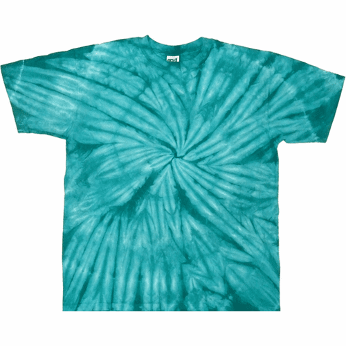 Ocean Teal Spiral T Shirt