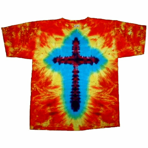 Orange Yellow Christian Cross Youth 