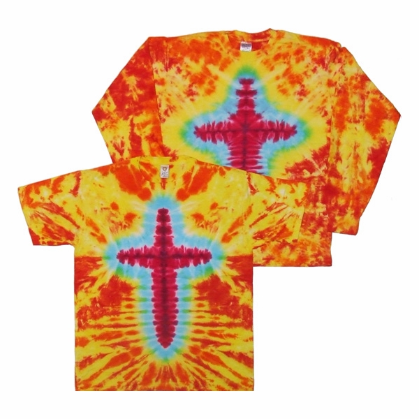 Orange Yellow Cross Christian Shirts