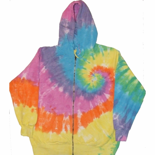 Pastel Spiral Zip Up Hoodie