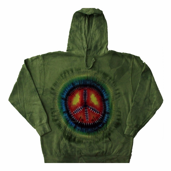 Peace Sign Tie Dye Hoodie