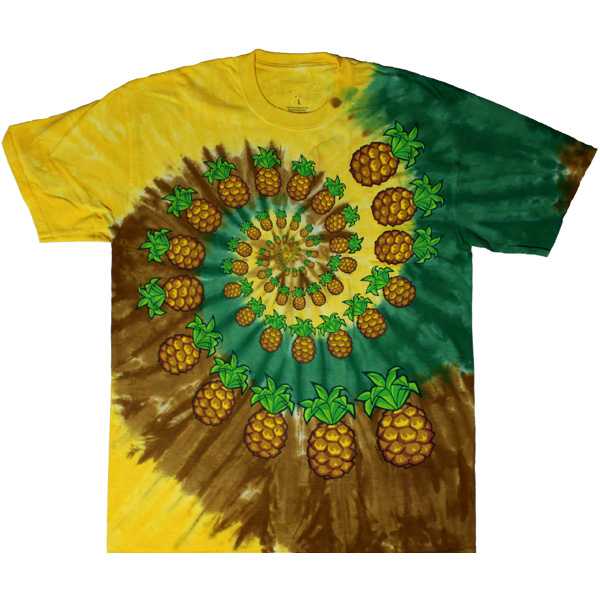 Pineapple Spiral Tie Dye T-Shirt