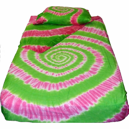 Pink Green Duvet Cover