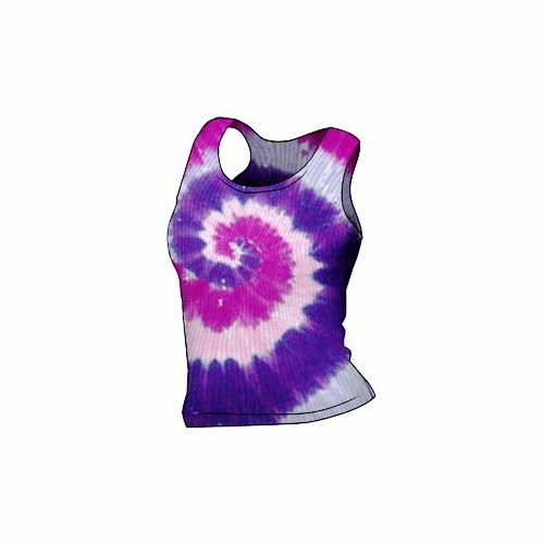 Purple n Pink Spiral Stretch Women's Tank Top