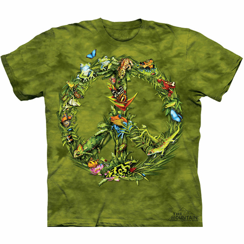 Rain Forest Peace Sign T Shirt